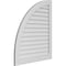 Ekena Millwork Quarter Round Top Left Surface Mount PVC Gable Vent w/ 3-1/2"W x 1"P Standard Frame, 36"W x 42"H GVPQL36X4201SN - alternate 5